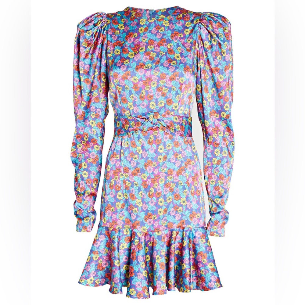 ROTATE BIRGER CHRISTENSEN SHELLY PUFF SLEEVE MINI DRESS, size 2, NWT